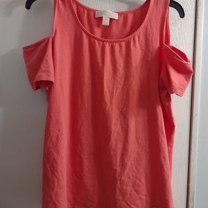 Micheal kors peak a boo shoulder top